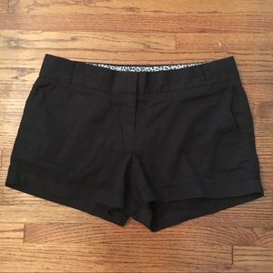 J. Crew Black Chino “broken-in” Style Shorts